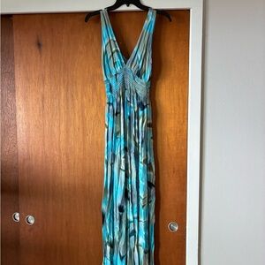 Khush Blue and Green Maxi Dress